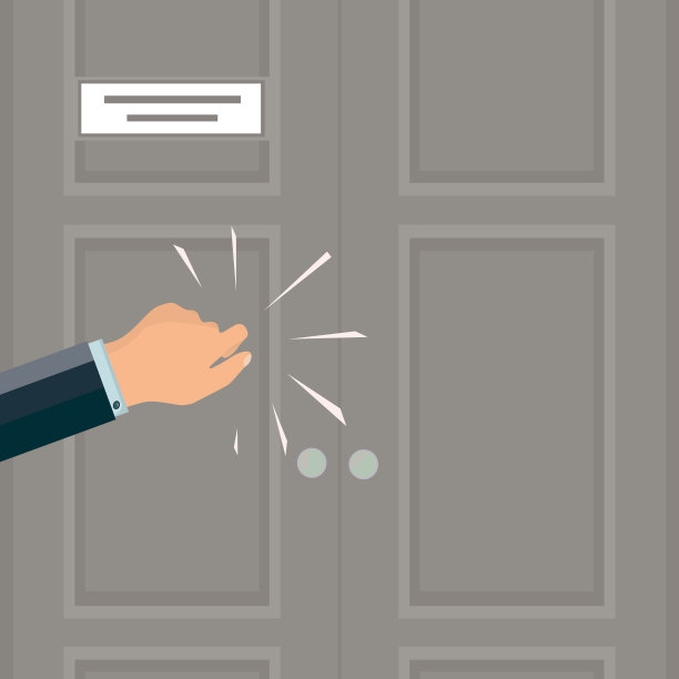 敲门声。那人的手在敲门。请允许我进入房间。办公空间。坚定的、执着的商人、客户、经理、客人或销售人员。片段。图片下载