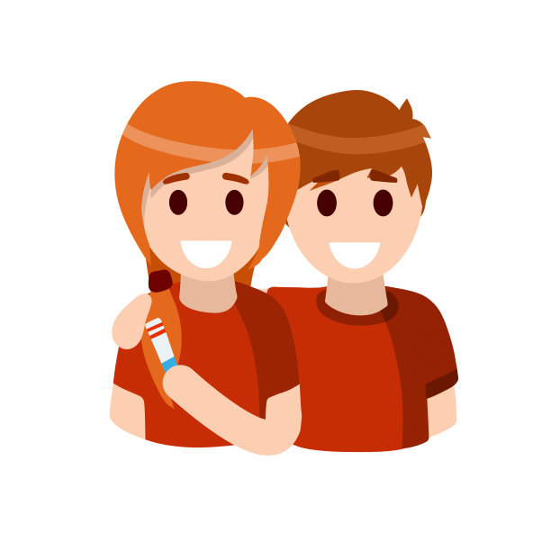 怀孕测试。年轻的家庭。快乐的男人和女人。带结果和两个条纹。丈夫拥抱妻子。平的卡通插图图片下载