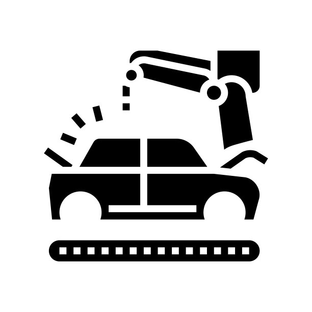 完成绘制车身符号图标矢量插图图片下载