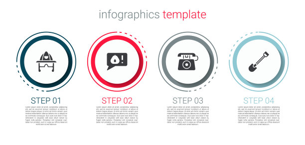 设置消防头盔，拨打911，和铁铲。业务信息模板。向量图片下载