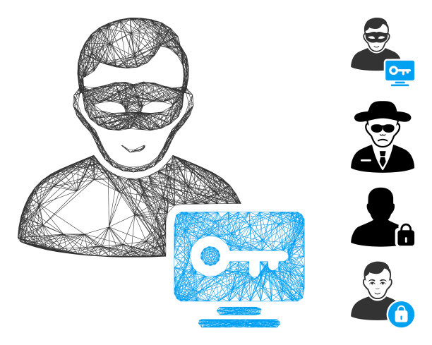 线性计算机黑客网格图片下载