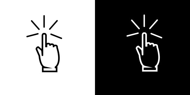 点击，点击，按下按钮图标进行动画。图片下载