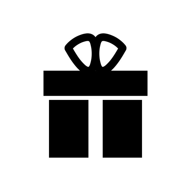 礼盒图标。现在的象征。圣诞节礼物。扁平风格的礼盒惊喜。线形礼盒。向量图片下载