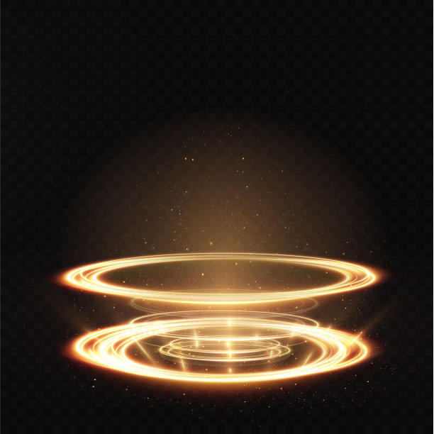 GUI, UI虚拟现实投影仪。抽象的全息图技术。向量图片下载