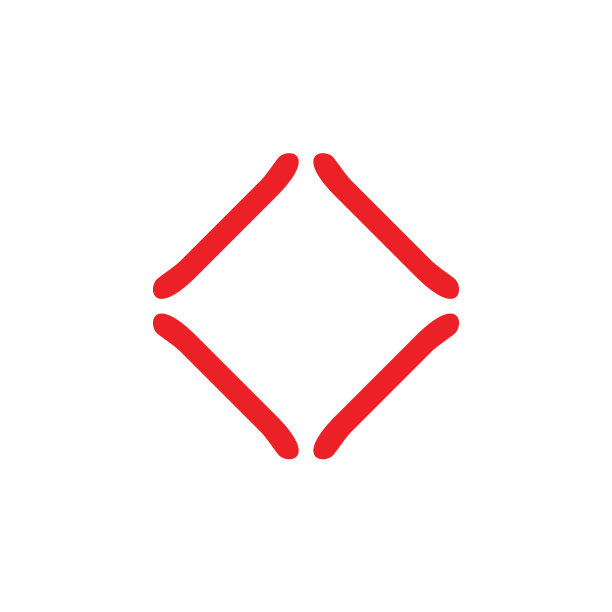 简单曲线方形框架标志图片下载