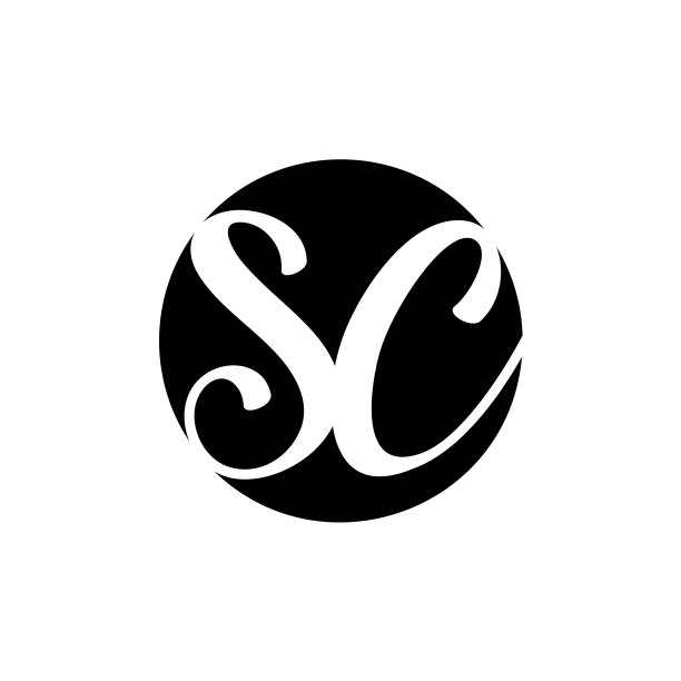 字母sc曲线负空间标志图片下载