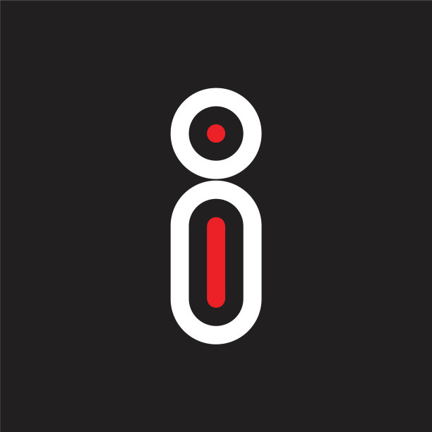 字母I技术概念标志图片下载