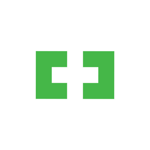 简单的方形几何加上医学标志图片下载