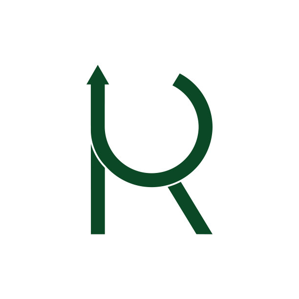 字母RK圆形箭头标志图片下载