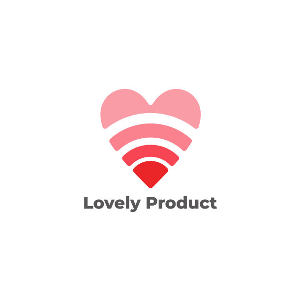 可爱的产品爱形状梯度几何图片下载