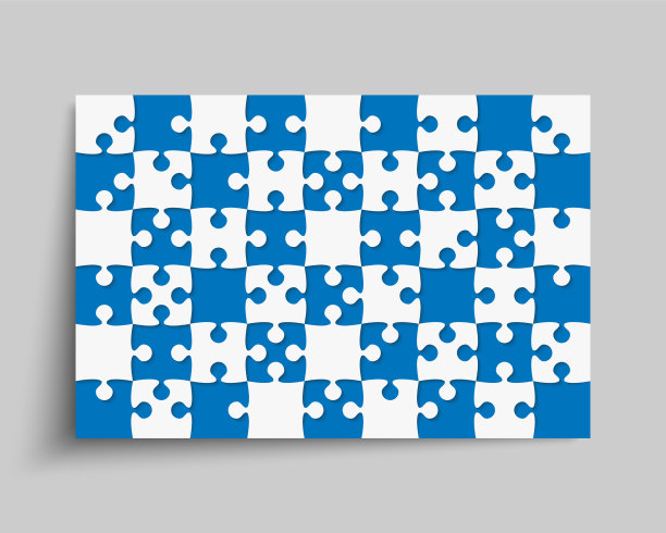 横幅制作碎片拼图横幅图片下载