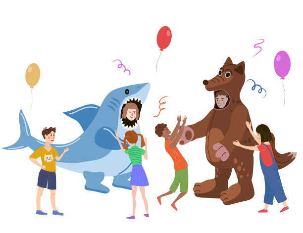 节日派对演员演员穿着图片下载