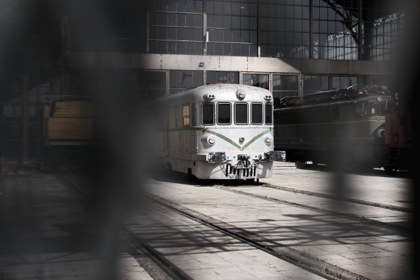 旧车站里的废弃火车车厢。马德里的旧Delicias车站。图片下载