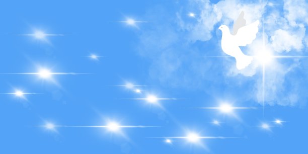 白色的鸽子。辐射的十字架。灵性。的信仰。希望。爱。自由图片下载