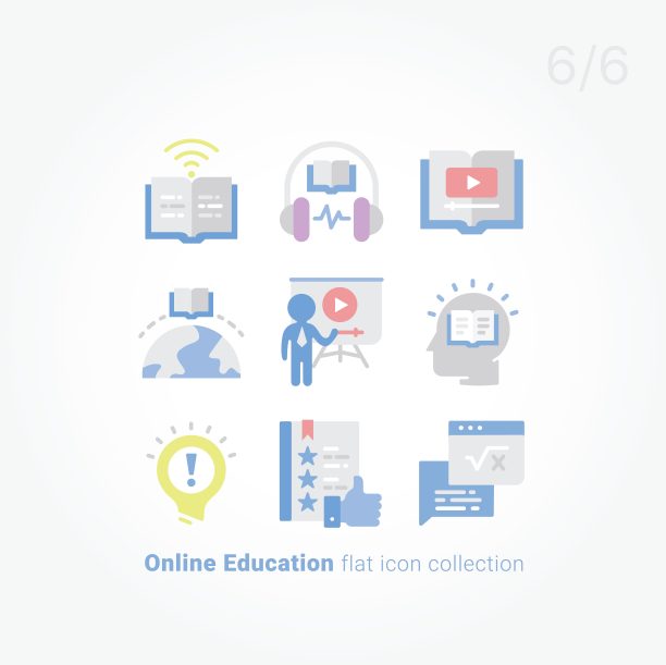 在线教育图标集图片下载