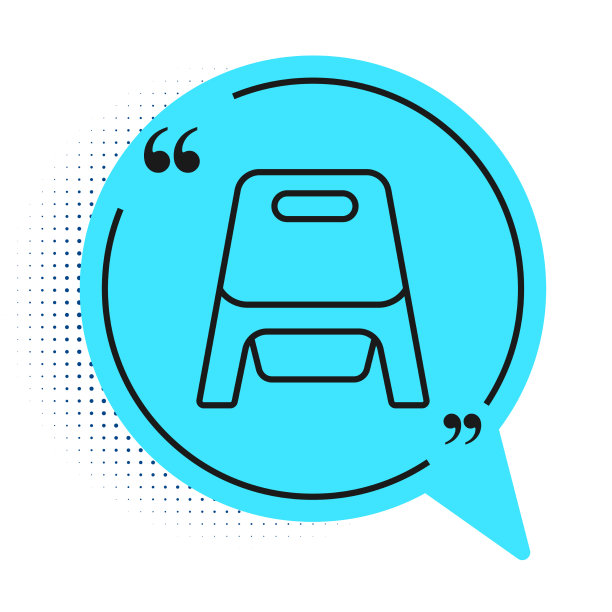 黑线槽图标孤立在白色上图片下载