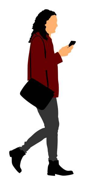 用手机聊天的女商人图片下载