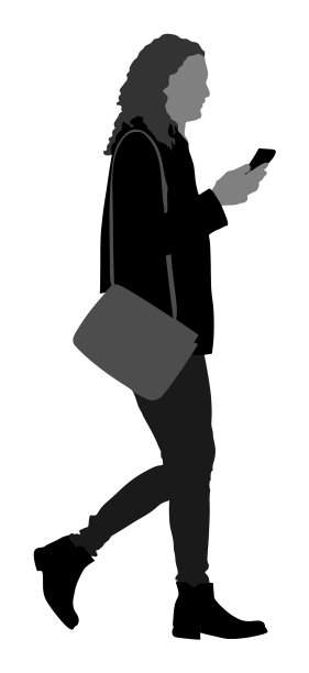 用手机聊天的女商人图片下载