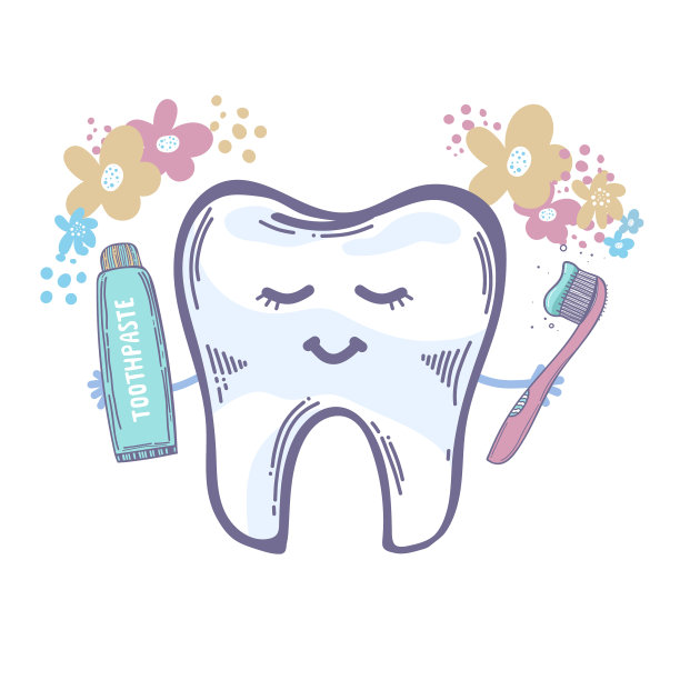 牙齿用牙刷牙膏微笑图片下载