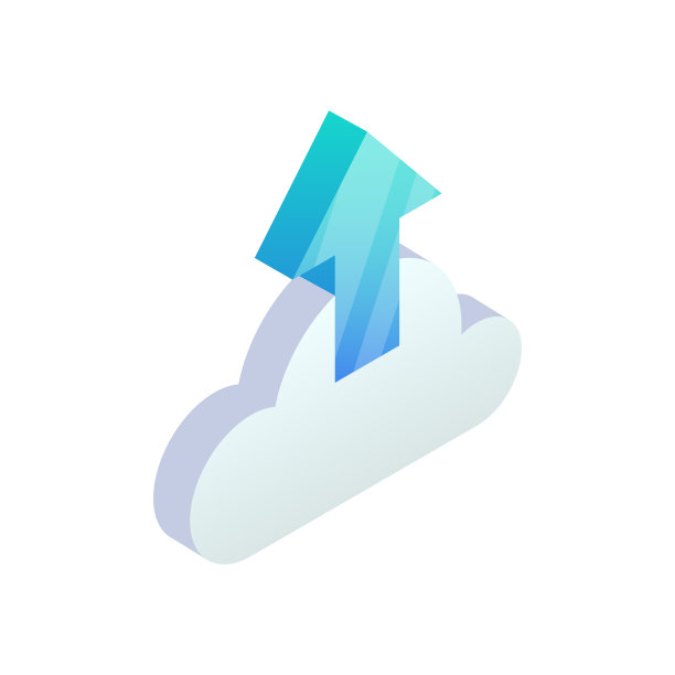 云计算上传等距图标与向上图片下载