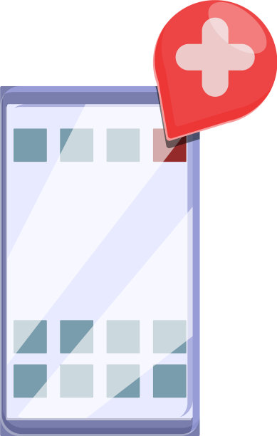 远程医疗在线聊天图标卡通风格图片下载