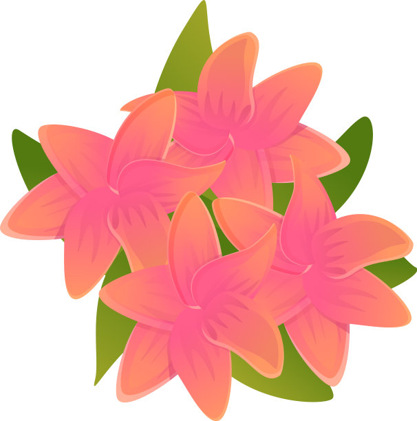 树枝鸡蛋花图标卡通风格图片下载