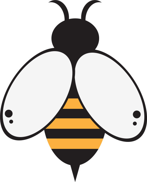 蜜蜂标志图标图片下载