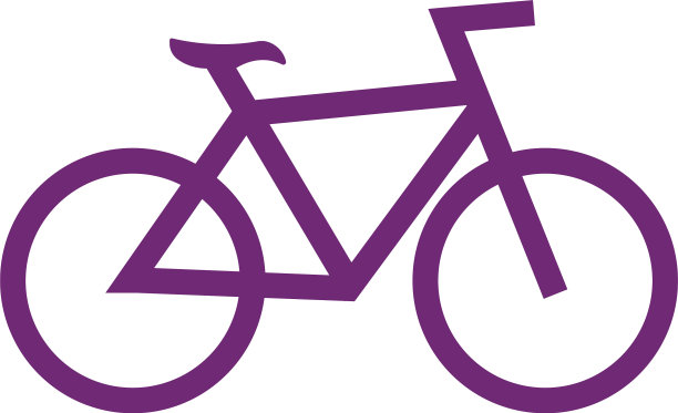 白色背景下的自行车特写镜头图片下载