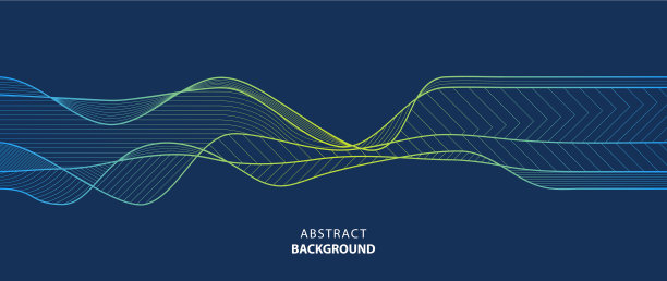 抽象的色彩线条，波浪背景图片下载