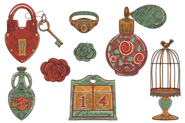 香水vintage love束图片下载