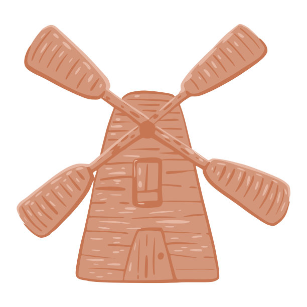 村庄工厂孤立的白色背景卡通图片下载