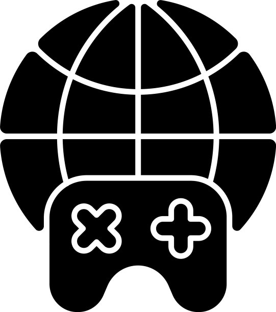 在线播放黑色字形图标图片下载