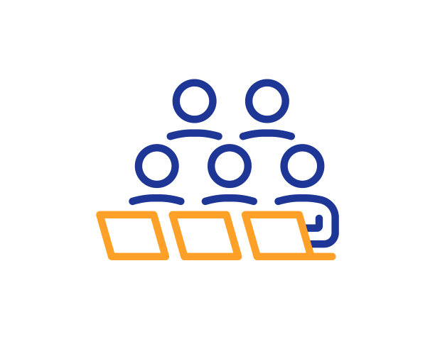 群控线图标远程办公标志图片下载