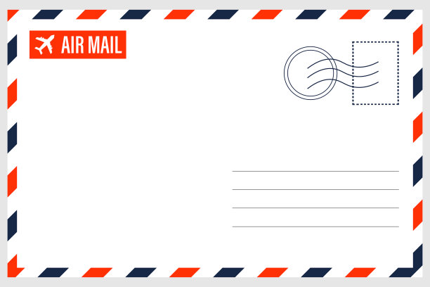 航空信封边境图片下载