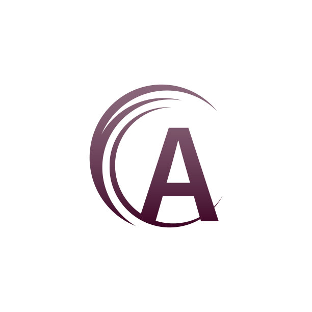 波浪圆字母标志图标设计图片下载