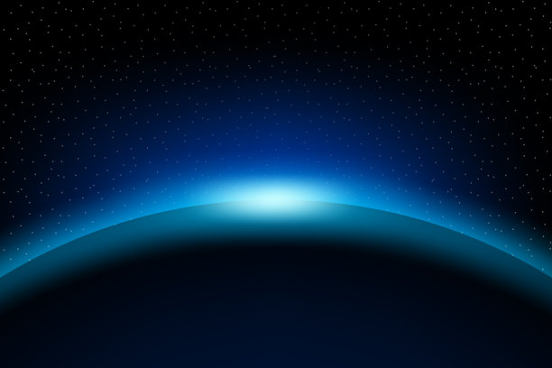 来自太空的黎明，来自太空的黎明，升起的太阳图片下载