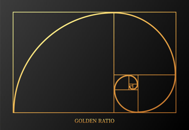 抽象与黄金比例的灰色图片下载