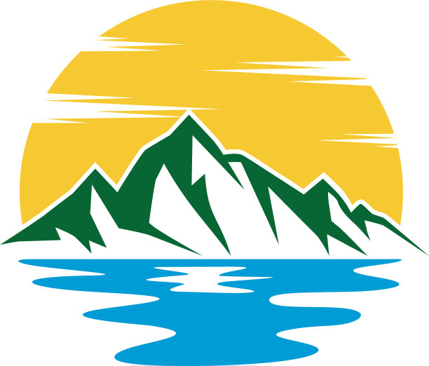 海滩的标志模板图片下载