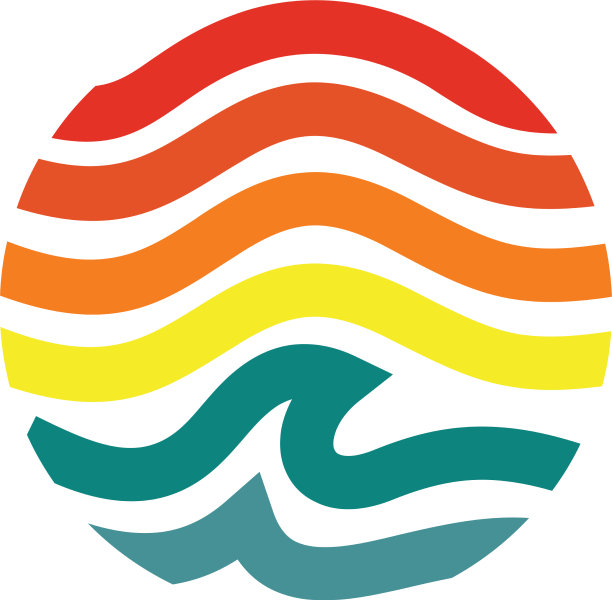 海滩的标志模板图片下载