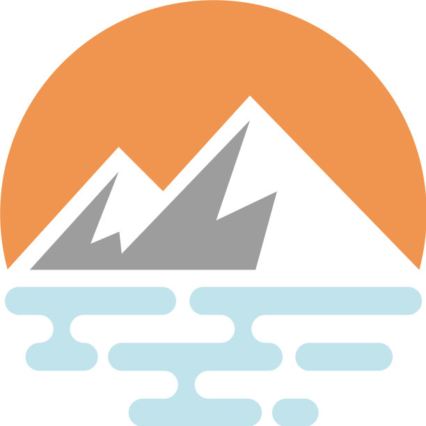 海滩的标志模板图片下载