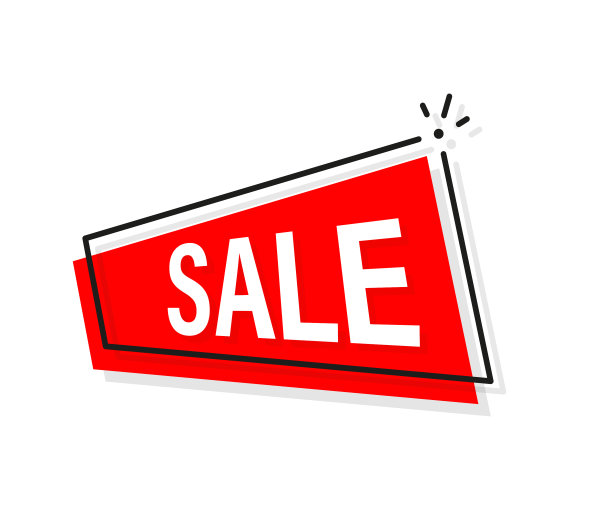 销售店按钮商业横幅图片下载