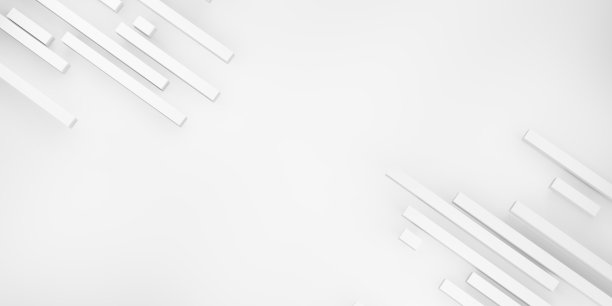 抽象背景白色哑光方形条在白色背景3d插图上图片下载