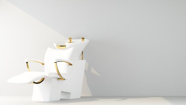 美容院用的带脸盆的椅子图片下载