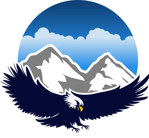 鹰图标标志设计模板图片下载