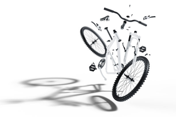 拆卸的自行车图片下载