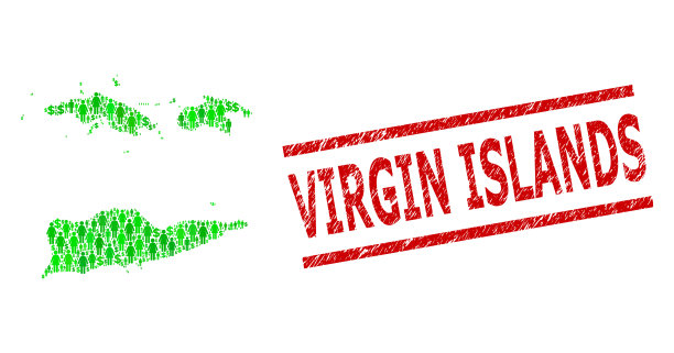 画了维尔京群岛邮票，绿人，还有图片下载