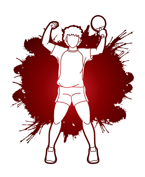 乒乓球运动员打乒乓球动作图片下载