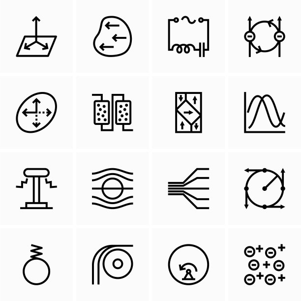 物理科学符号和图标图片下载