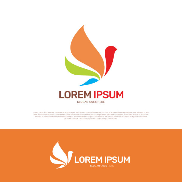 鸟的标志图标设计图片下载