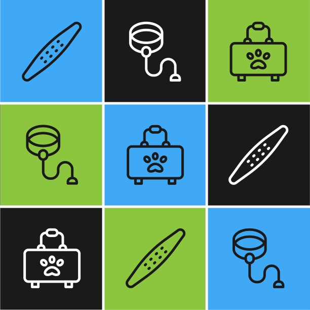 套线指甲锉宠物和宠物急救箱图片下载